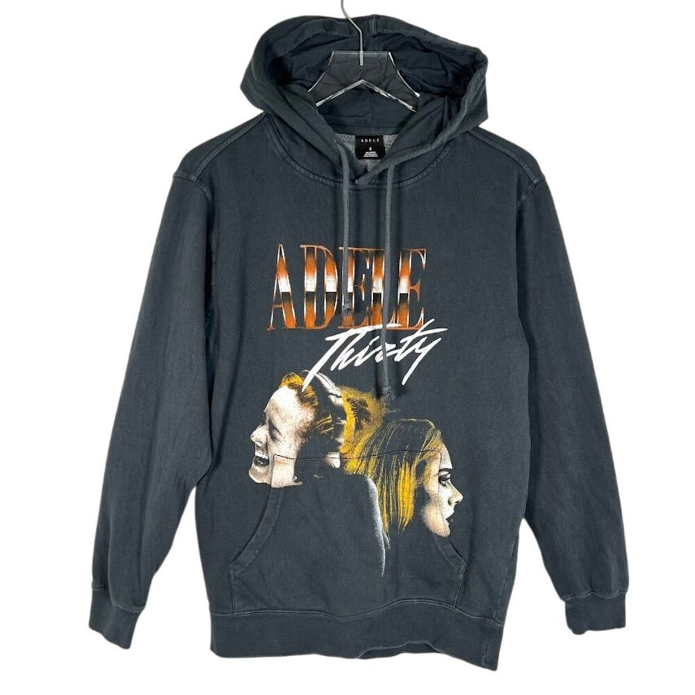 Adelle Thirty Hoodie Sweatshirt S Black Concert Tour UK Pop Singer *RARE